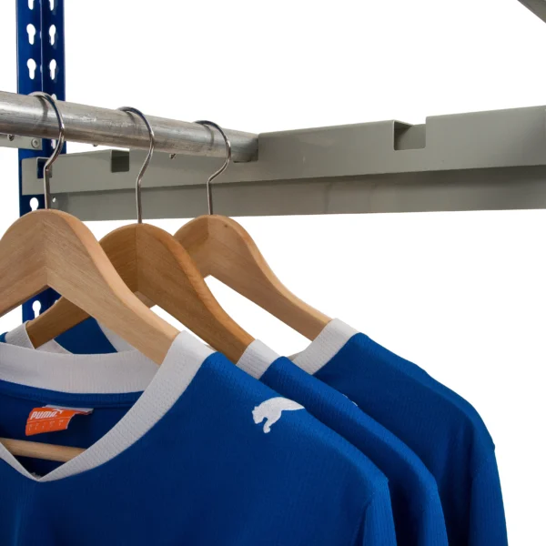 Clothing Rack - Single Rail - J Rivet Racking