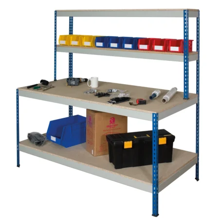 Rivet Workstation - With Full Under Shelf