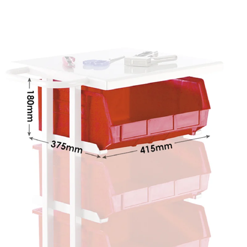 Loadtek Container Store Distribution Tray Trolley - 4 Container Size