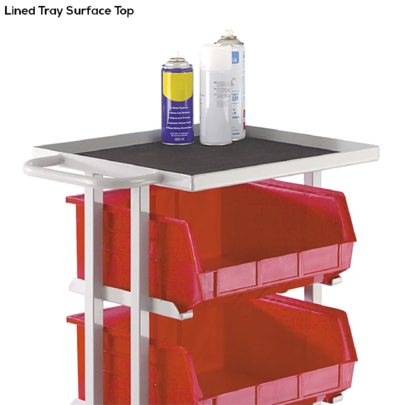 Loadtek Container Store Distribution Tray Trolley - 3 Containers