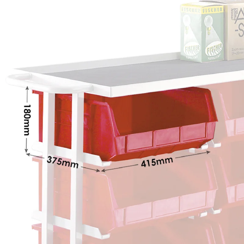 Loadtek Container Store Distribution Tray Trolley - 8 Containers