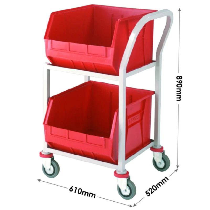 Loadtek Container Store Distribution Trolley - 2 Container Trolley Sizing