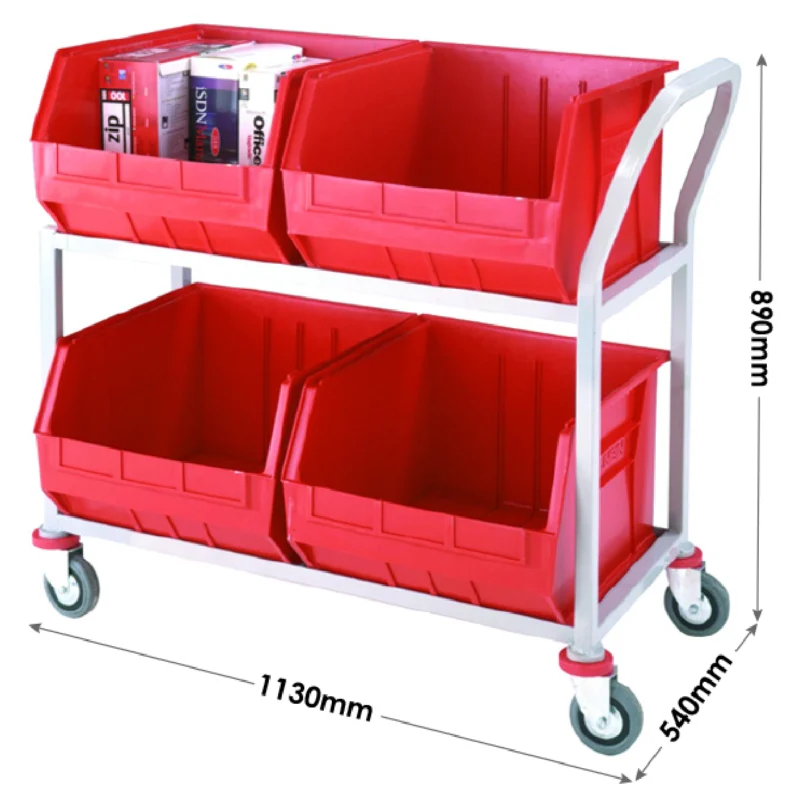 Loadtek Container Store Distribution Trolley - 4 Container Trolley Sizing