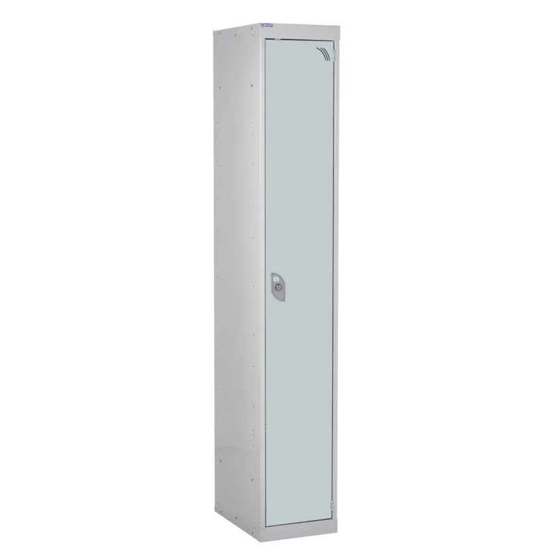 QMP Secure Lockers - 1 Door Light Grey