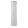 QMP Padlock Lockers - 1 Door Light Grey