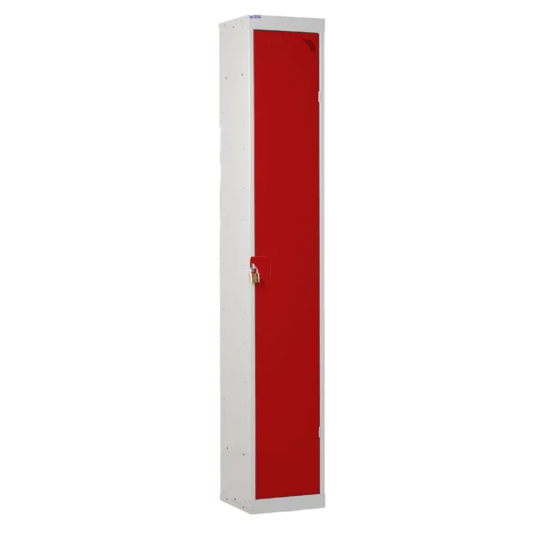 QMP Padlock Lockers - 1 Door Red