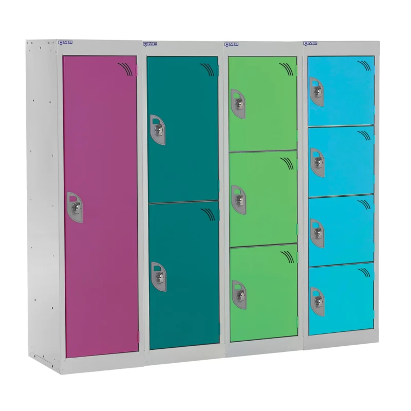 QMP Spectrum School Lockers - 1235mm Height Group