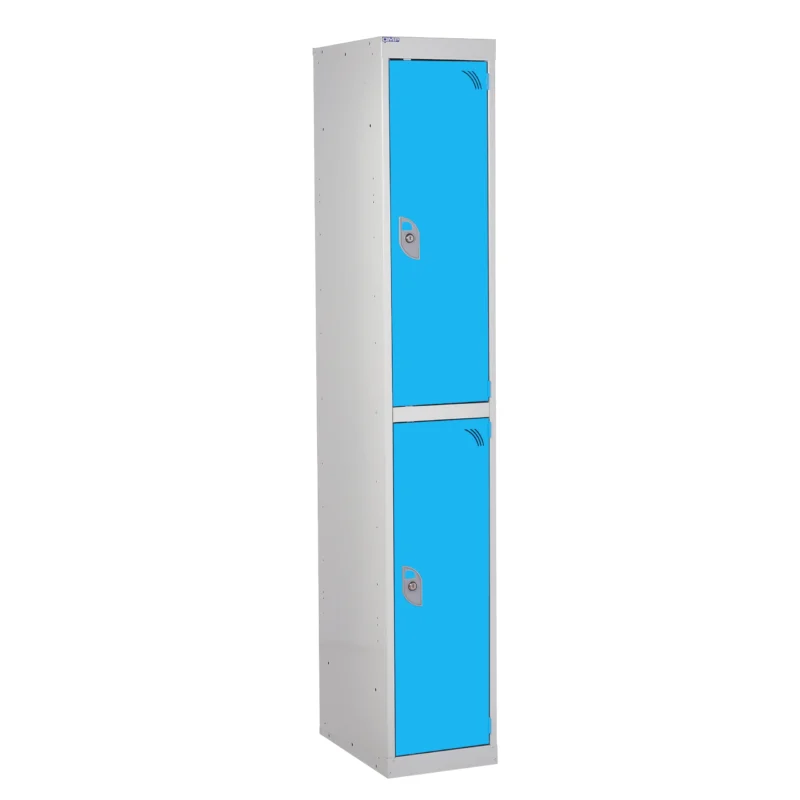 QMP Secure Lockers - 2 Door Light Blue