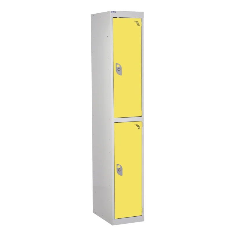 QMP Secure Lockers - 2 Door Yellow