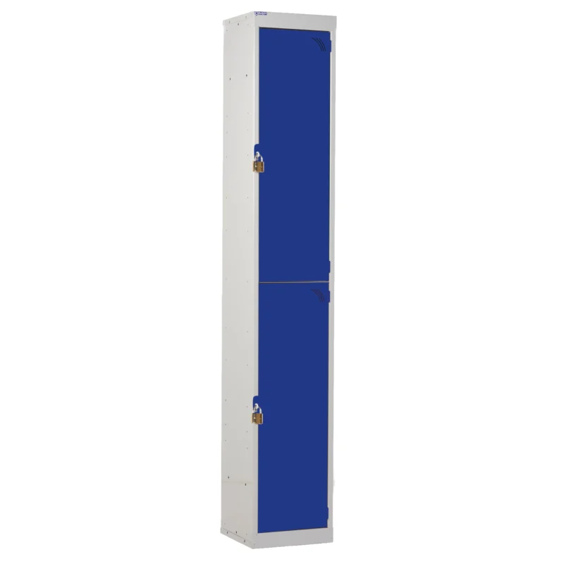 QMP Padlock Lockers - 2 Door Blue