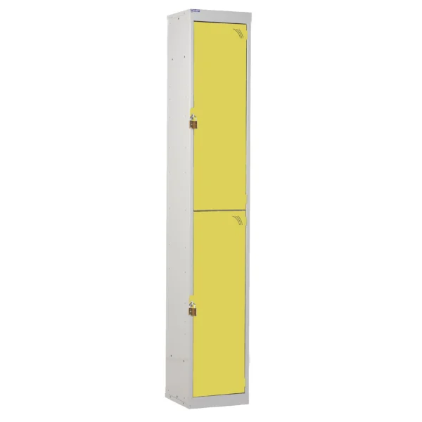 QMP Padlock Lockers - 2 Door Yellow