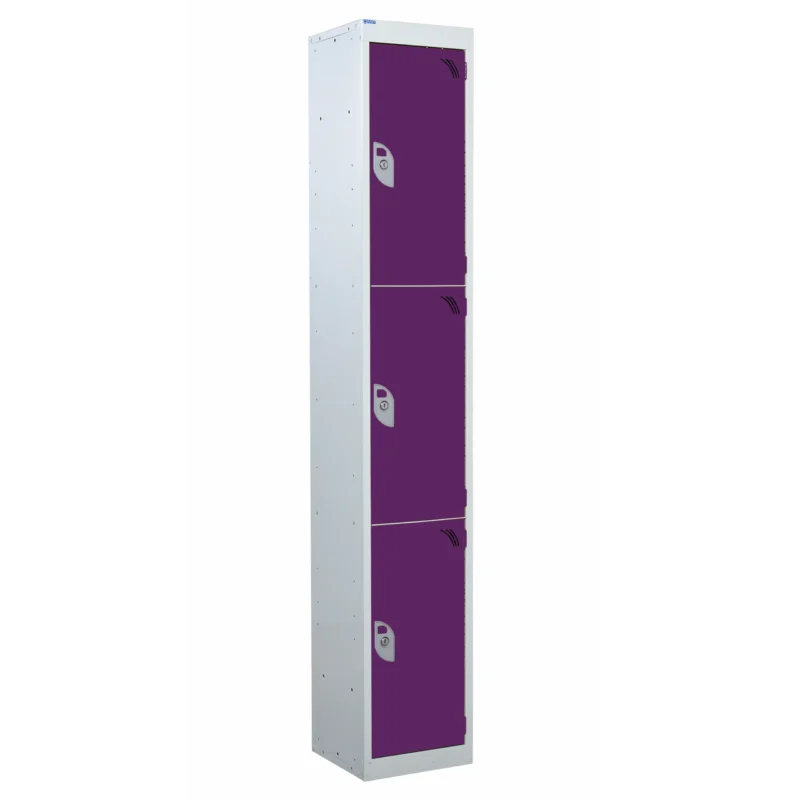 QMP Spectrum Lockers - 3 Door berry