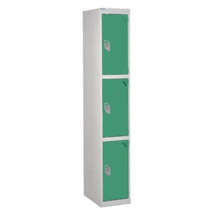 QMP Secure Lockers - 3 Door Green