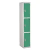 QMP Secure Lockers - 3 Door Green