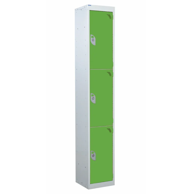 QMP Spectrum Lockers - 3 Door Lime