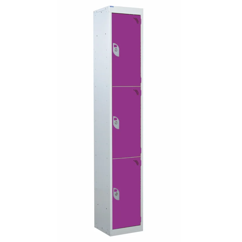 QMP Spectrum Lockers - 3 Door Lilac