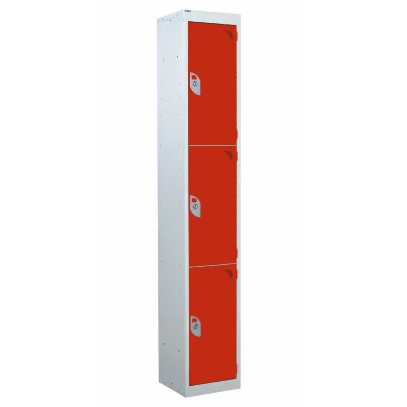 QMP Spectrum Lockers - 3 Door Red