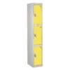 QMP Secure Lockers - 3 Door Yellow