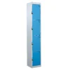 QMP Padlock Lockers - 4 Door Light Blue