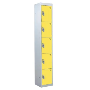 QMP Tool Charging Lockers - 5 Door Yellow
