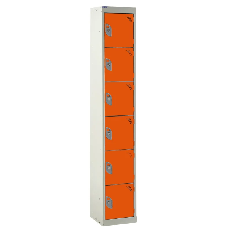 QMP Spectrum Lockers - 6 Door Chilli