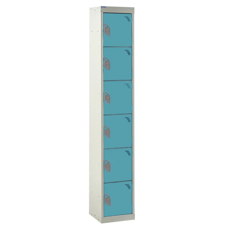 QMP Spectrum Lockers - 6 Door Blue