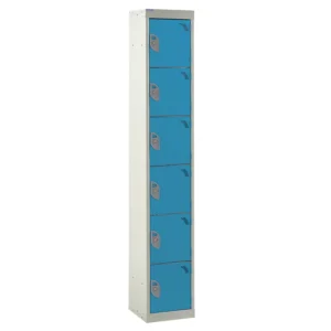 QMP Tool Charging Lockers - 6 Door Light Blue
