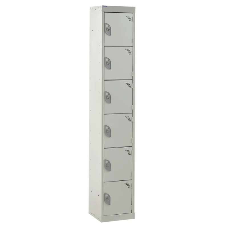 QMP Tool Charging Lockers - 6 Door Light Grey