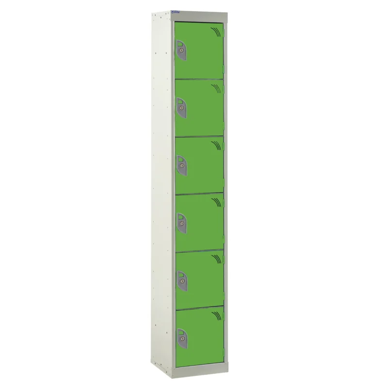 QMP Spectrum Lockers - 6 Door Lime