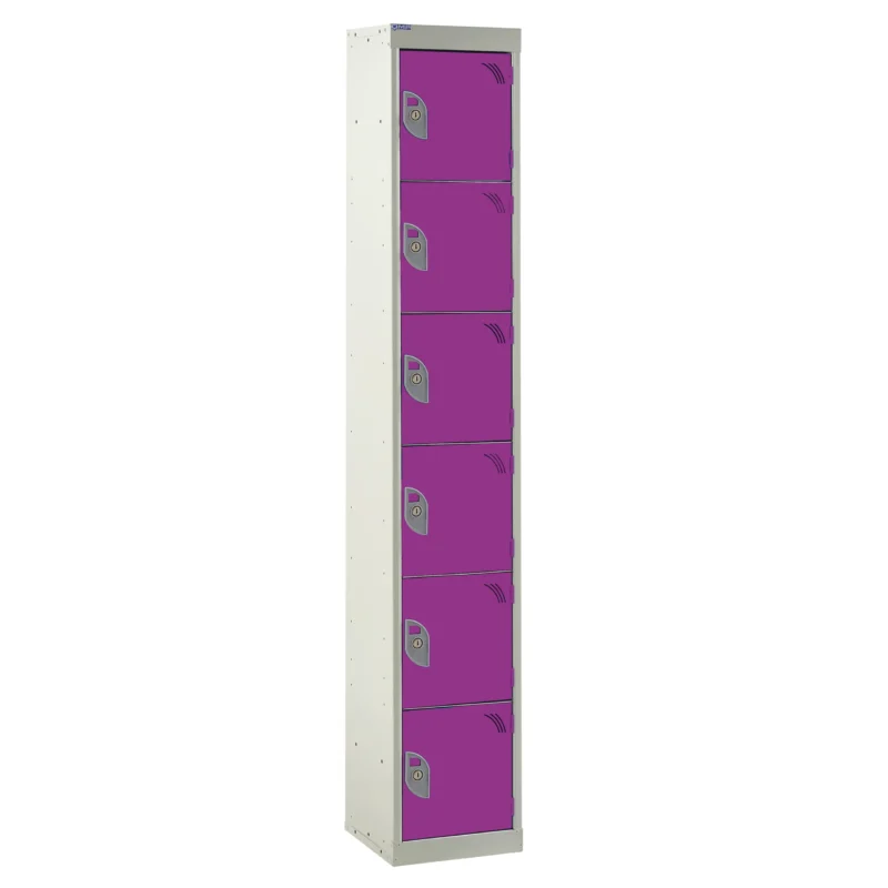 QMP Spectrum Lockers - 6 Door Lilac