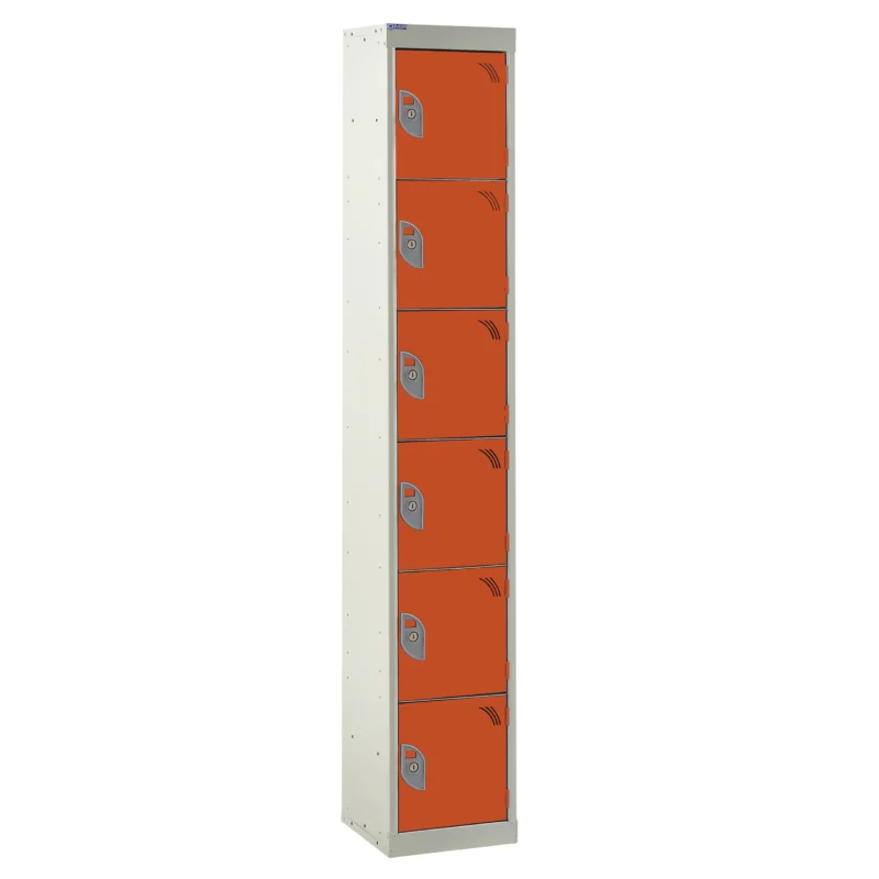 QMP Spectrum Lockers - 6 Door Orange