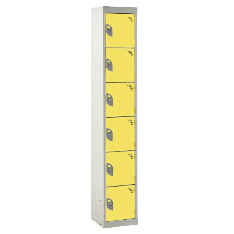 QMP Tool Charging Lockers - 6 Door Yellow