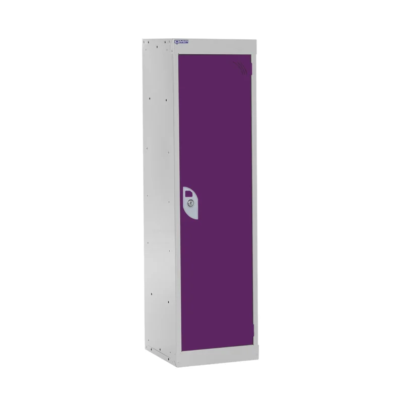 QMP Spectrum School Lockers - 1235mm Height - 1 Door Berry