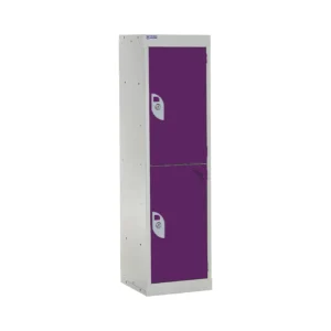 QMP Spectrum School Lockers - 1235mm Height - 2 Door Berry