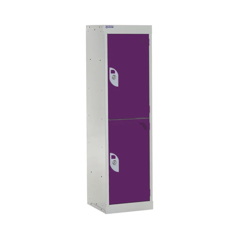 QMP Spectrum School Lockers - 1235mm Height - 2 Door Berry