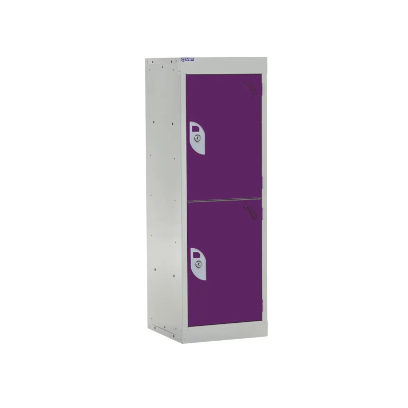 QMP Spectrum School Lockers - 955mm Height - 2 Door Berry