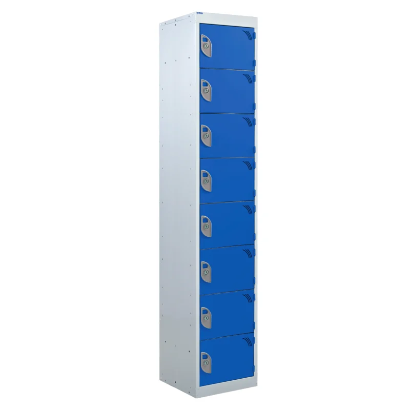 QMP Tool Charging Lockers - 8 Door Blue