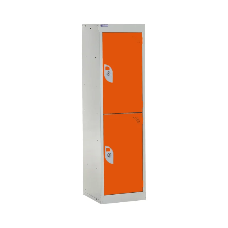 QMP Spectrum School Lockers - 1235mm Height - 2 Door Chilli