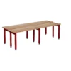 QMP Changing Room Bench | Double Sided Red