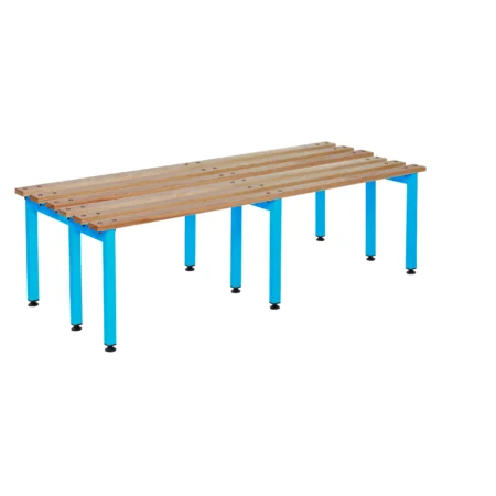 QMP Changing Room Bench | Double Sided Light Blue