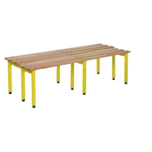 QMP Changing Room Bench | Double Sided Yellow
