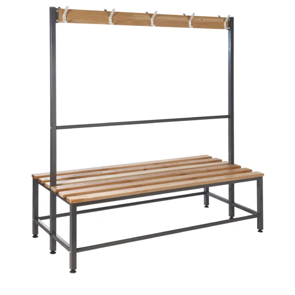 QMP Premium Cloakroom Island Bench | Double Sided | 10 Hooks