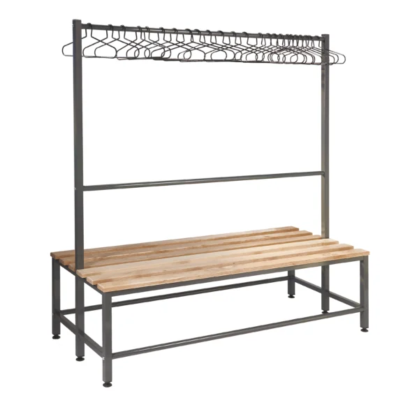 QMP Premium Cloakroom Island Bench | Double Sided | 20 Hangars