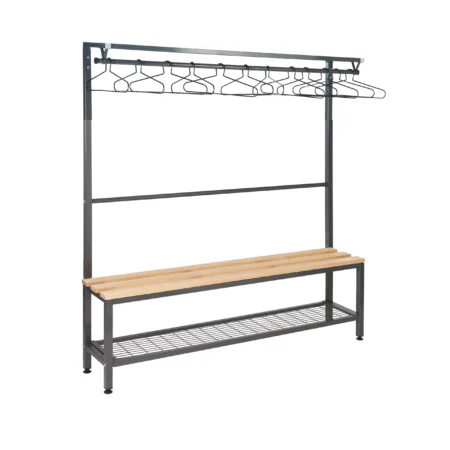 QMP Premium Cloakroom Island Bench | Single Sided | 10 Hangars