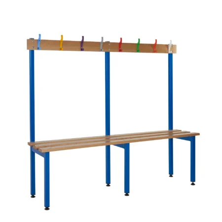 QMP School Cloakroom Island Bench | Single Sided