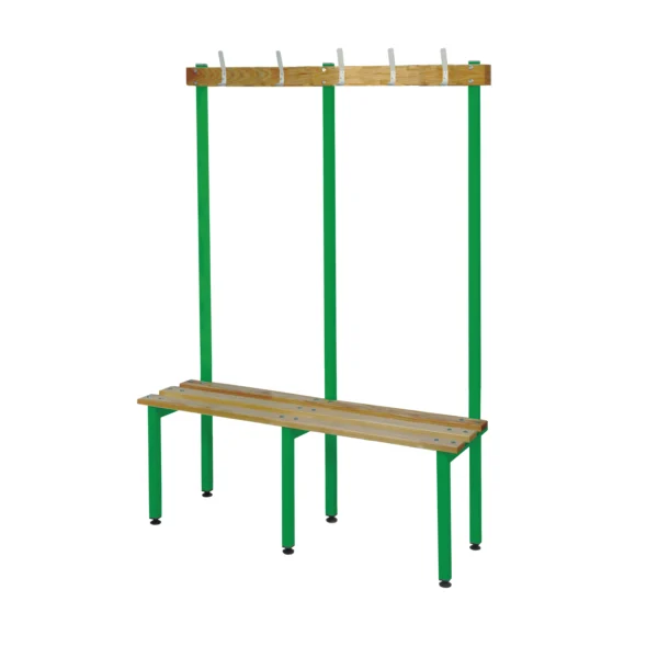 QMP Changing Room Bench | Single Sided | 1000mm Width Green