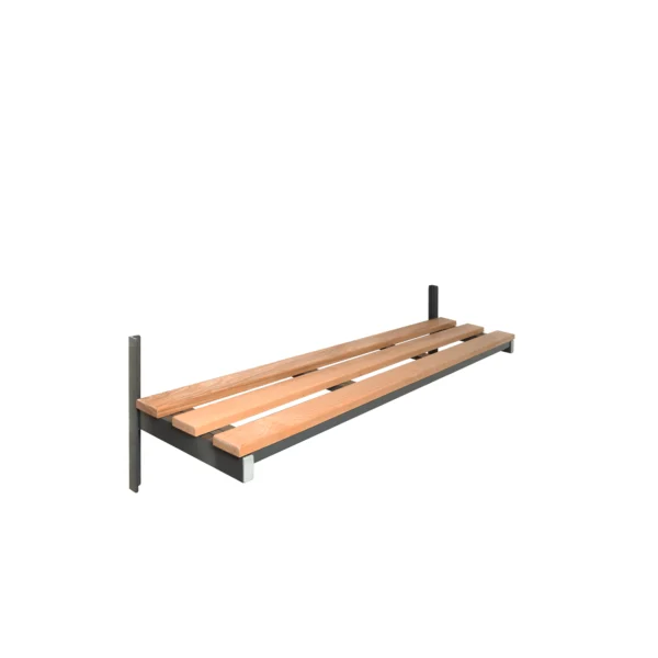 QMP Premium Cloakroom Bench | Wall Mounted
