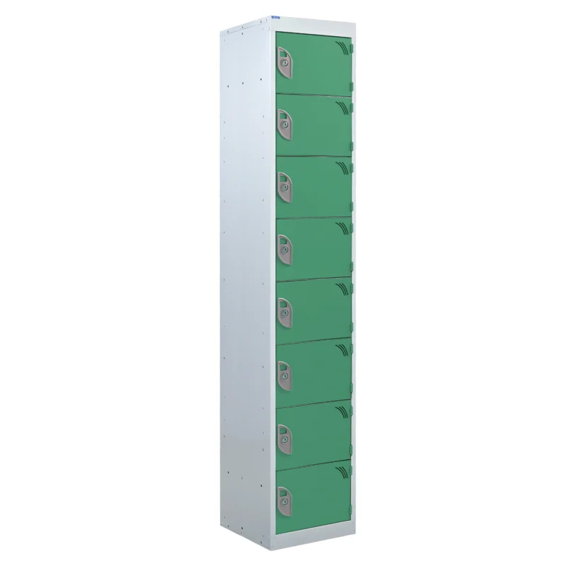 QMP Tool Charging Lockers - 8 Door Green