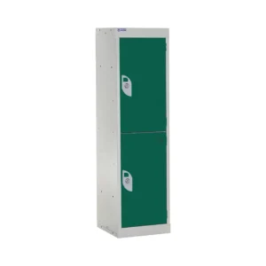QMP Spectrum School Lockers - 1235mm Height - 2 Door Green