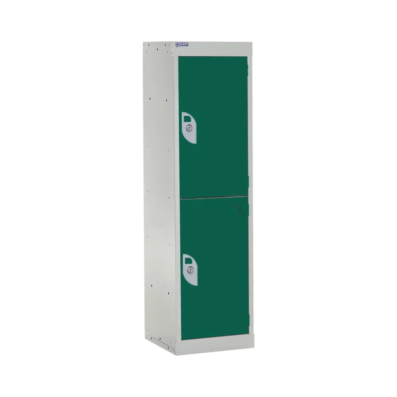 QMP Spectrum School Lockers - 1235mm Height - 2 Door Green